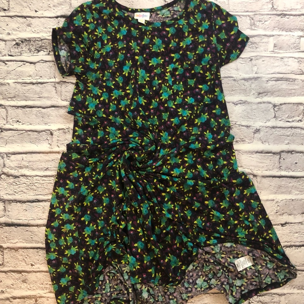 Flowy Carly dress with Gorgeous Teal Roses